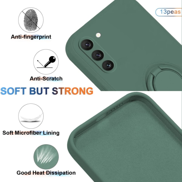 Samsung Galaxy S24 Plus Skal Med Ringhållare Grön