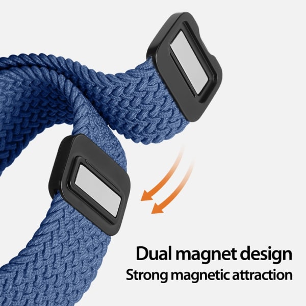 Dux Ducis elastinen nailoninen kudottu rannekello Apple Watch 38/40/41 mm Sininen