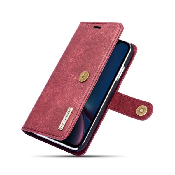 DG.MING 2-in-1 Magnet Wallet iPhone XR Red