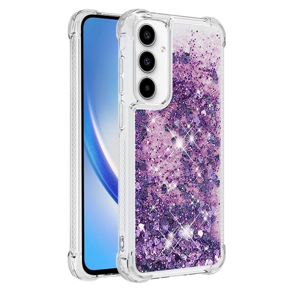 Glitter Bling TPU Case Samsung Galaxy A36 Lila