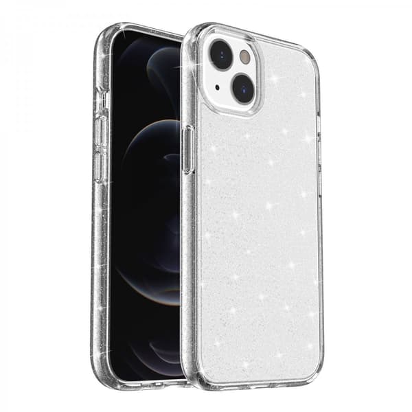 iPhone 13 Kuori Glitter Läpinäkyvä