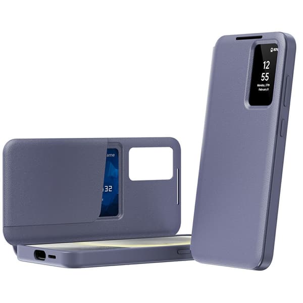 Läderfodral Smart View Samsung Galaxy A56 Lila