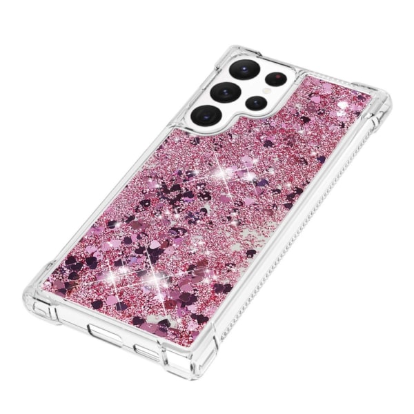 Glitter Bling TPU Case Samsung Galaxy S23 Ultra Roséguld