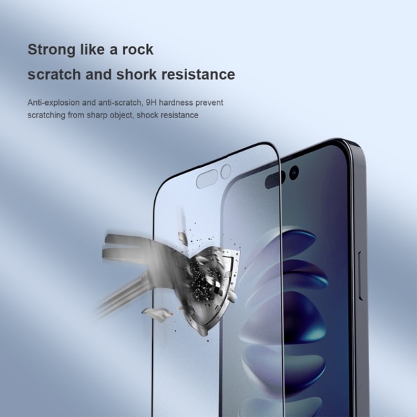 Nillkin FogMirror Anti-glare hærdet glas skærmbeskytter iPhone 14 Pr