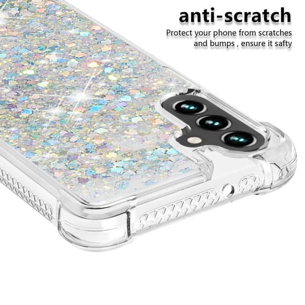 Glitter Bling TPU Skal Samsung Galaxy A13 Silver