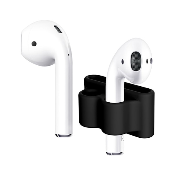 Silikonikotelo Apple Airpodeille Musta