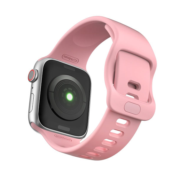 Silikoniranneke Apple Watch Series 10 46mm Vaaleanpunainen
