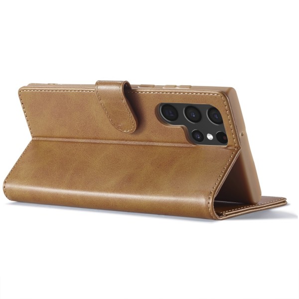 LC.IMEEKE Plånboksfodral Samsung Galaxy S24 Ultra Cognac