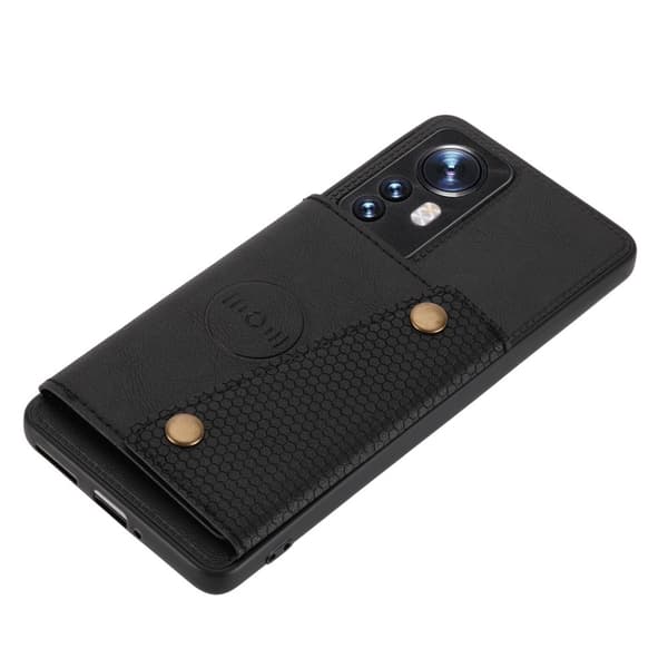 Xiaomi 12 musta lompakkokotelo