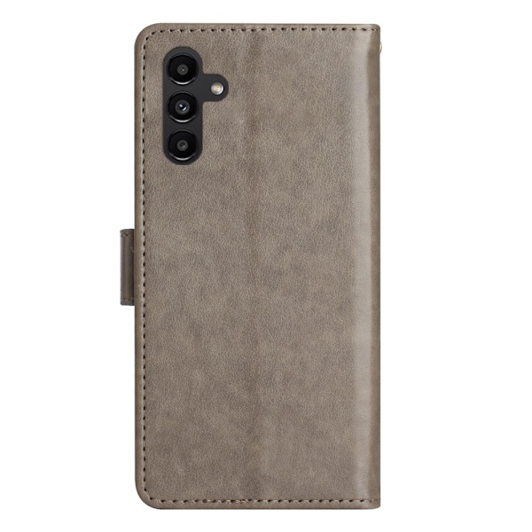 Läderfodral Fjärilar Samsung Galaxy A54 Grå