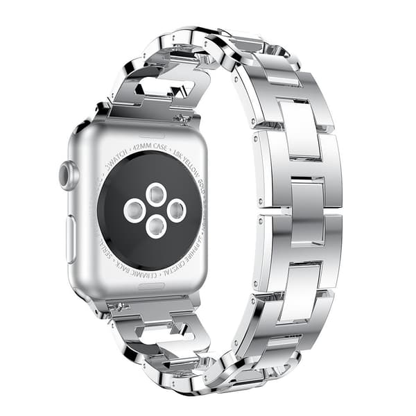 Rhinestone Metallarmband Apple Watch 41mm Series 9 Silver
