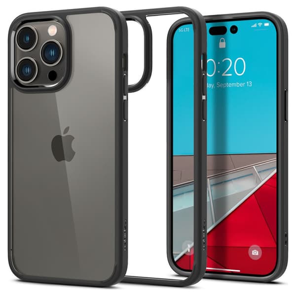 Spigen iPhone 14 Pro Case Ultra Hybrid Crystal Matte Black