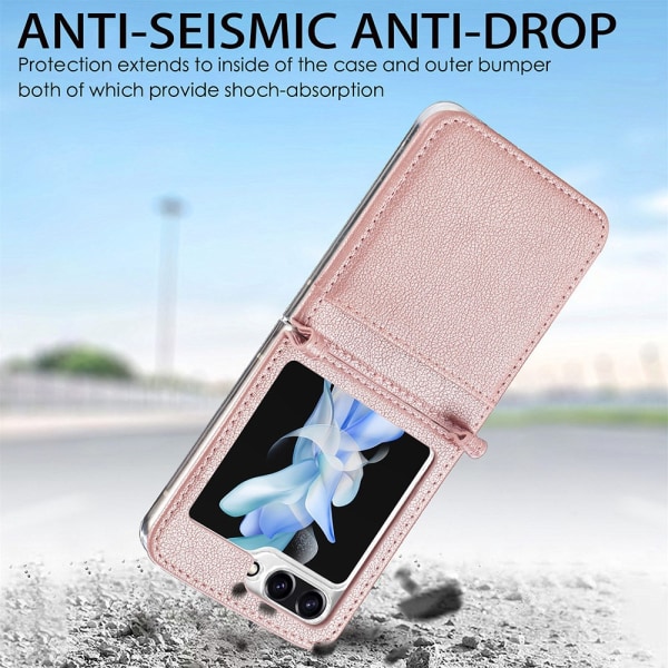 Slim Card Wallet Samsung Galaxy Z Flip 5 Rosa