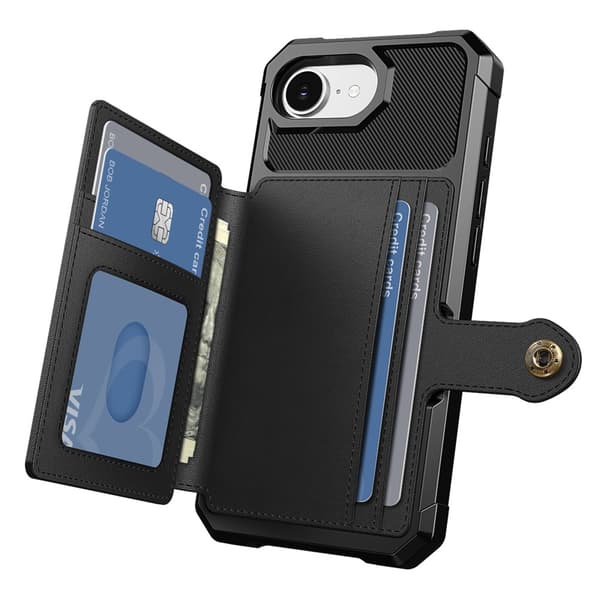 Multi-Slot Case iPhone 16e Svart