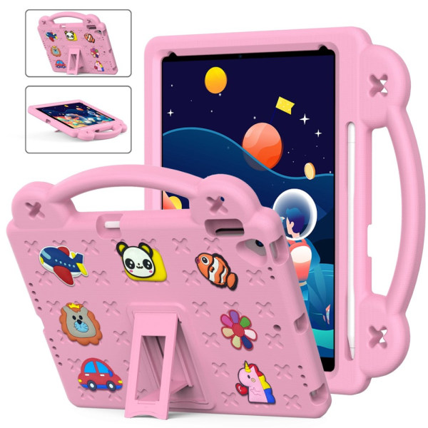 Iskunkestävä EVA Shell iPad 10.2 9th Gen (2021) Kickstand Pink