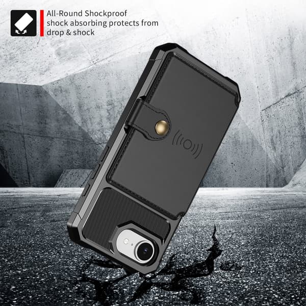 Multi-Slot Case iPhone 16e Svart