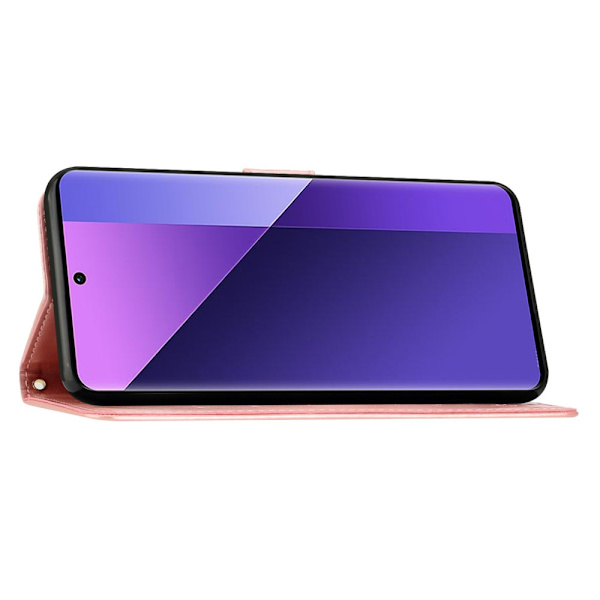 Læderetui Sommerfugle Xiaomi 14 Roséguld