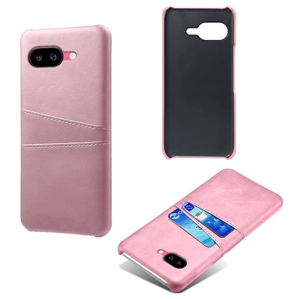 Läderskal Kortfack Google Pixel 9a Rosa