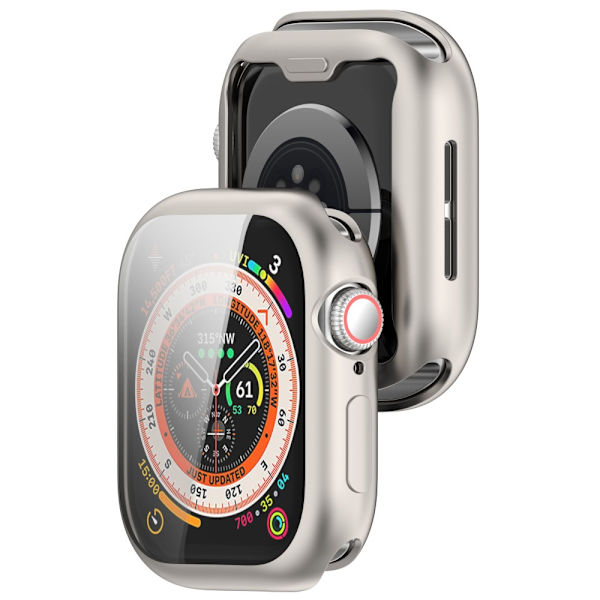 Täyspeittävä TPU-kuori Apple Watch Series 10 42mm Champagnenkulta