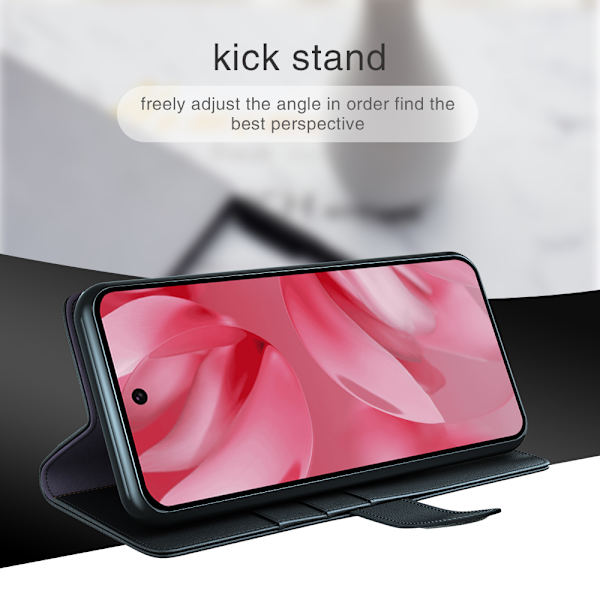 Ægte Læderetui Google Pixel 10 Sort