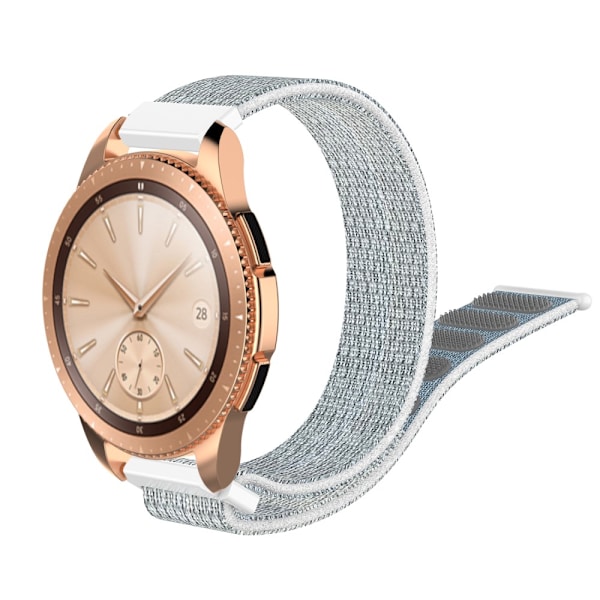 Nylonrem til Samsung Galaxy Watch 42mm/Active Grå/Hvid