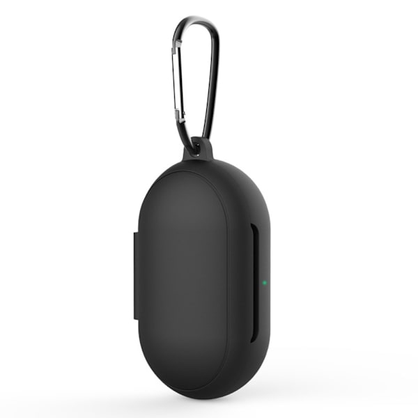 Silikonecover med karabinhage til Galaxy Buds/Buds Plus - Sort