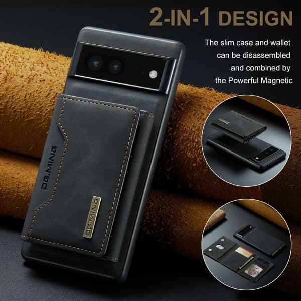 DG.MING Magnetisk Kortlomme Etui Google Pixel 7 Sort