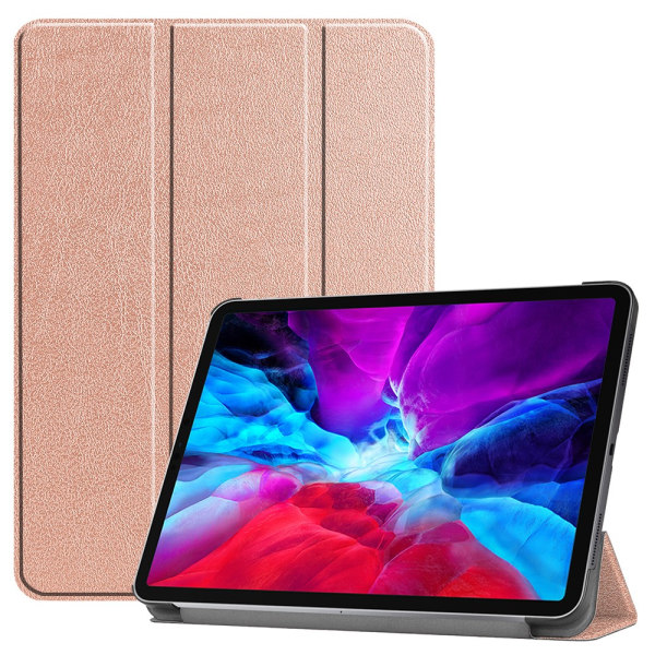 iPad Pro 12.9 4th Gen (2020) Fodral Tri-fold Rosa