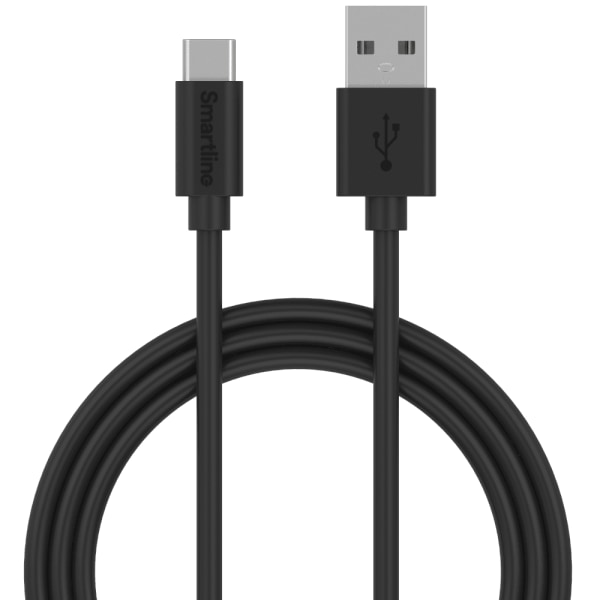 Smartline USB-C Kabel 3A 2m Svart
