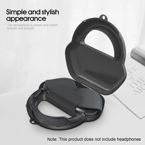 Bærbar rejsetaske til Apple AirPods Max - Sort