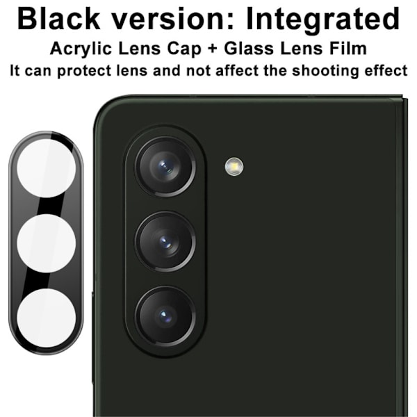 IMAK Härdat Glas Linsskydd Samsung Galaxy Z Fold 5 Svart