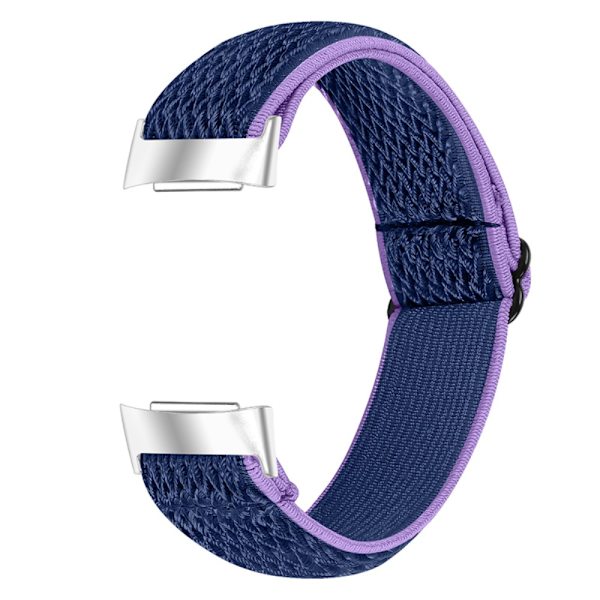 Vävd Nylonarmband Fitbit Charge 5 Lila/Blå