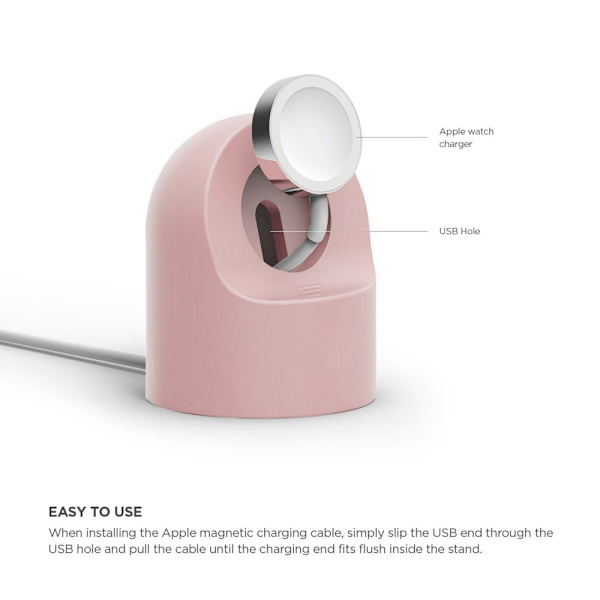 Laddningsställ Apple Watch Rosa