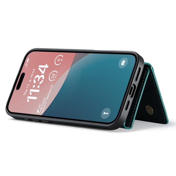DG.MING 2 in 1 Magnetic Card Slot Case iPhone 16 Green