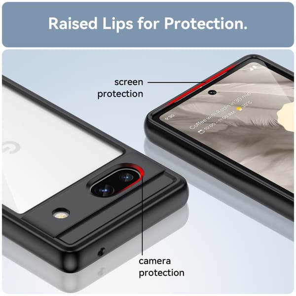 Hybrid Edge Skal Google Pixel 7a Svart