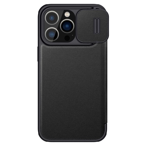 Nillkin Qin Series iPhone 14 Pro Case Camshield Black