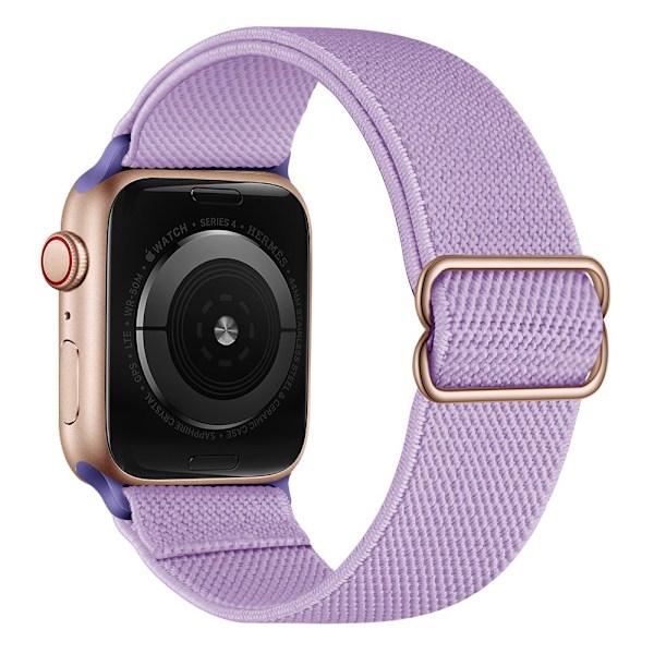 Elastinen Nylon-ranneke Apple Watch Series 10 42mm Violetti