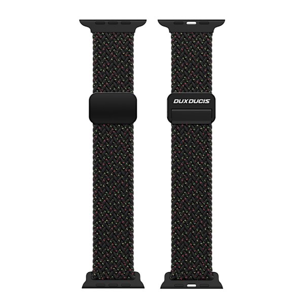Dux Ducis elastisk nylonvävd rem Apple Watch 38/40/41 mm Svart