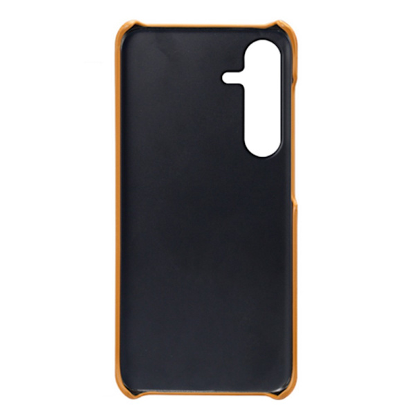 Läderskal Kortfack Samsung Galaxy S24 FE Cognac