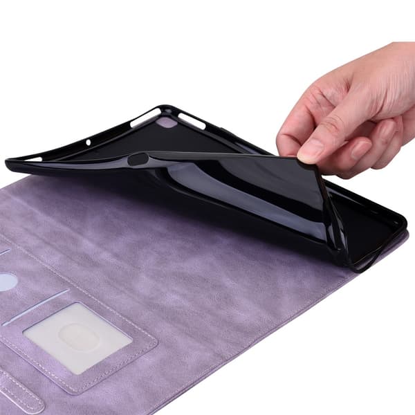 Läderfodral Samsung Galaxy Tab A9 Fjärilar Lila