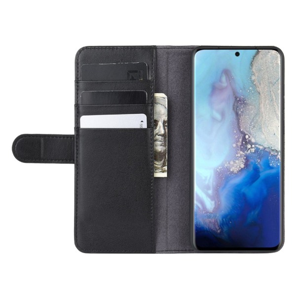 Ægte læderetui Samsung Galaxy S20 Sort