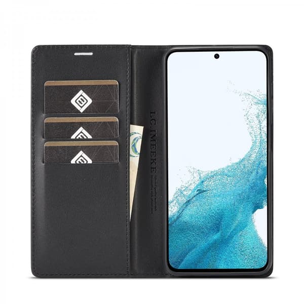 LC.IMEEKE Pungetui Samsung Galaxy A14 Kulfiberstruktur