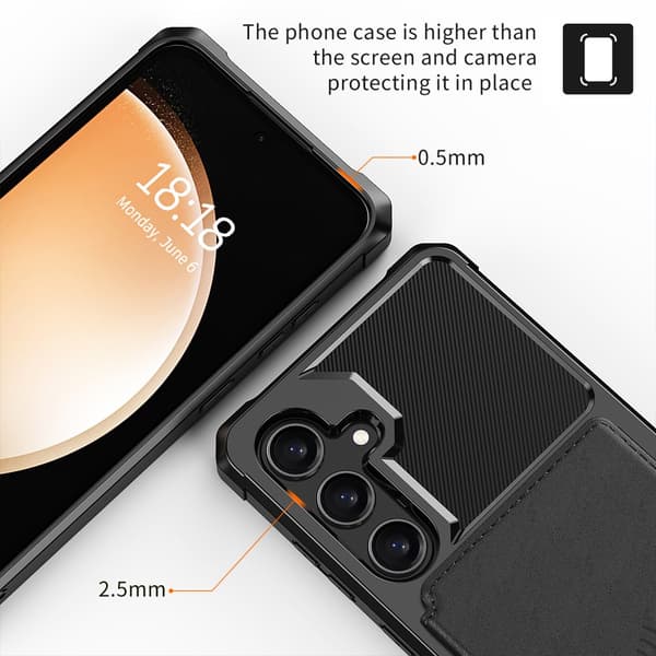 Multi-Slot Case Samsung Galaxy A35 Svart