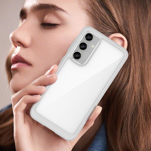 Samsung Galaxy S23 FE:n hybridi Edge -kotelo, läpinäkyvä