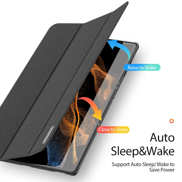 Dux Ducis Domo Tri-fold Case Samsung Galaxy Tab S8 Ultra Musta