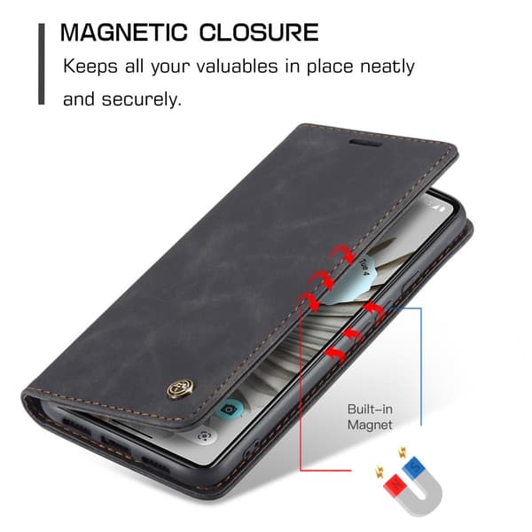 CaseMe Slim Pungetui Google Pixel 7 Pro Sort