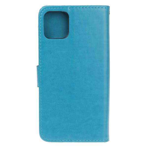 Læderetui Sommerfugle iPhone 13 Mini Blå