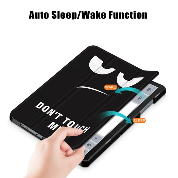 Samsung Galaxy Tab A9 Plus -kotelo Tri-fold Don't Touch Me