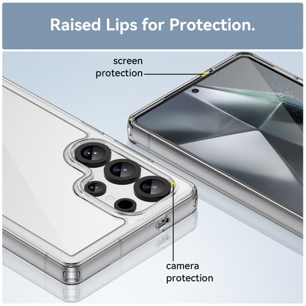 Hybrid Edge Case Samsung Galaxy S25 Ultra Läpinäkyvä