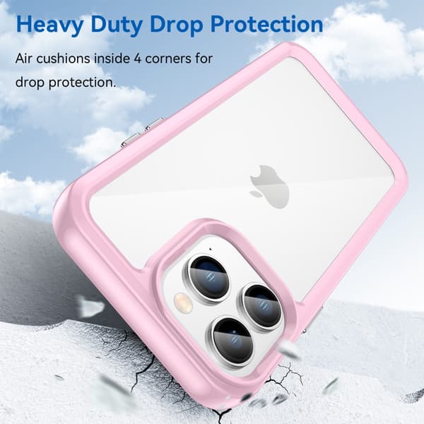 Hybrid Edge Skal iPhone 14 Pro Rosa